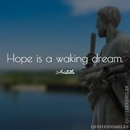 hope is a waking dream 